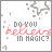 Animated contact sheet of 20 frames showing a static icon with red text "Do you believe in Magic?" over gray stars on white background, displaying subtle animation changes across frames.