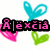 Pixelated icon with three names and heart symbols; pink, green, and cyan hearts surround text in black outlines.