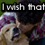 A four- shows a person in a purple-and-white plaid shirt holding a light brown dog against a green grass background, with text changing