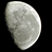 Pixelated moon image with text 'It's only Me and The Moon Tonight' on light blue background.