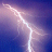 A static pixelated image of a white lightning bolt against a gradient background transitioning from deep blue to light purple.