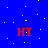 A static contact sheet of a 3x2 grid showing text-based greeting icons with blue, yellow, and white backgrounds containing 'HI', 'HOLA', 'BON JOUR' in red pixelated font above black pixelated text reading 'A "hi" is No Matter How you SAY IT!'