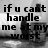Black-and-white pixelated text on a blurred background with two figures, displaying a message about handling someone at their worst or best.