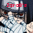 Pixelated anime character with red eyes and a headband covering one eye, wearing a striped scarf and dark clothing, with red text above the head.