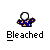 Pixelated icon set showing multiple views of a blue and orange patterned shirt with white circular heads, some with text labels like "Bleached" and "Shirts".