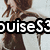 Pixelated image of a person with brown hair wearing a white top and dark skirt, overlaid by bold black-and-white text reading 'quiseS3'.