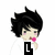 Two pixelated anime-style characters with distinct hair colors and expressions, one holding a pink lollipop, the other with closed eyes and a smile, both with text labels below.
