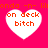 Four white heart shapes on a bright pink background, each containing orange text reading 'on deck bitch' with partial red text above them.