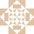 A static pixelated icon with a symmetrical geometric pattern featuring four rectangular shapes at cardinal points and a central floral-like design in beige and white tones.
