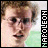 identical pixelated images showing a person with light brown curly hair and glasses, each bordered by vertical text reading "HAROLEOM" in black letters on white background