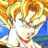 Pixelated static image of a cartoon character with spiky yellow hair and blue background, likely from Dragon Ball Z fandom.