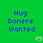 Green background with blue text 'Hug Doners Wanted' and white pixelated hearts, partially cropped at bottom right.