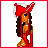 Pixelated of nine showing a red-clad figure with red headwrap, red high heels, and red dress in various poses with text reading 'all i wanna do is ride to the south wit chu'