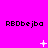 A static image with a bright pink background displays repeated text and animated symbols in white.