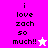 Pixelated text 'i love zach so much!!' with a star symbol on a split background of bright pink and white.