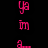 Pixelated text in pink and yellow on black background reads 'ya im a COOLEST Loser but im the you'll ever meet!' with inconsistent letter spacing.
