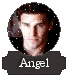 Circular icon with a person's face on a dark background, labeled 'Angel' below in white text on a gray banner.