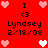 Red background with pixelated hearts and text elements arranged in a pattern, showing two distinct heart color states