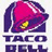 Pixelated image of a Taco Bell logo with text suggesting renaming to 'Poop Bell' on brown background.