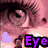 Pixelated image of a person's face with text overlays and four smiley icons on a blue background.