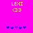 Yellow text 'LEXI' and '<33' on bright pink background with blue and purple puzzle pieces below.