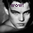 Pixelated grayscale image of a person's face with 'WOW!' text above the head, set against dark background.