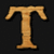 Two large wooden T-shaped icons on black background with 'is for' text and partial 'Teran' label below.