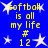 Blue background with yellow text reading "softball is all my life # 12" and white star shapes scattered throughout.