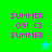 Pixelated text and star symbols on green and cyan backgrounds with pink lettering.