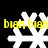 White snowflake-shaped icons with yellow text 'biab biab biab biab' on a black background, displayed in a