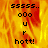 Pixelated text on a fiery background with animated flame effects and one static gray
