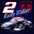 A 4-frame animated contact sheet showing a Dodge Ram truck icon with changing wheel and body details, featuring the number '2' and red ram logo on dark blue background.