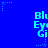 Blue background with repeated light blue text "Bl Ey Gi" and small star icons in a pattern
