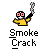 Pixel art icon set with multiple figures in black attire, a yellow-shirted figure holding sparklers, and a red devil character; text labels below each group.