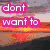 A static image with six showing sunset scenes and pink text overlays reading 'dont want to fly if your still on the ground'