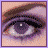 Six pixelated eye arranged in a , with the bottom-left showing distorted black-and-white eyes and text