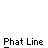 Pixel art character with white head, red chest mark, blue pants on gray background; text "Phat Line" below each instance.