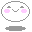 Two pixelated cartoon faces with pink cheeks and gray eyebrows on a gray background, displayed side-by-side in a contact sheet format.