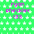 Green background with white star pattern, pink text "ryan checkler" and number in parentheses changing across frames.