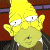 A pixelated cartoon character with yellow hair and a green face appears on the left side of a contact sheet, while the right side displays green text reading "Original Icons .com" on a dark background.