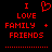 Red pixelated text and symbols on black background with a heart symbol replacing the 'O' in 'LOVE' on the left side of the image.