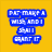 Yellow background with blue text blocks and a grayscale image of two figures in motion below.