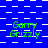 Blue background with white rectangular and checkered patterns, green text 'Garry Grizzly' repeated across the image.