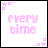 nine square with pink text and decorative borders on white backgrounds, one grayed out