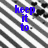 Blue text on a black-and-white striped background with pixelated text reading 'keep it to' on the left and 'yourself loser' on the right.