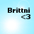 Four identical display 'Brittni' text with '<3' symbol on light blue background, each showing different lens flare positions