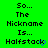 Green background displays repeated text "So... The Nickname Is... Halfstack" with blue pixel artifacts, arranged in a pattern across three and three
