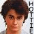 A 4x4 contact sheet of animated frames showing a repeated image of Daniel Radcliffe as Harry Potter with vertical text "HOTTIE" in black and red, cycling through frame-by-frame changes.