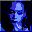 Six pixelated character portraits arranged in a , each with distinct color palettes and stylized features