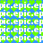 A static pixel art image with repeating text and heart shapes in green, blue, and white colors.
